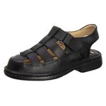 Sandália Comfort Comfort Masculino em Couro Preto 3602