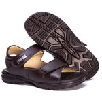 Chinelo Comfort Comfort Masculino em Couro Café 800