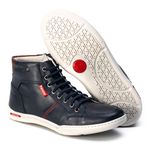 Sapatênis Cano Alto Masculino Azul Comfort 1006