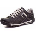 Sapatênis Masculino Couro Preto Comfort 3005