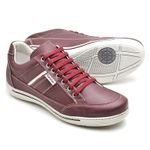 Sapatênis Masculino Couro Bordô Comfort 3008