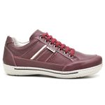 Sapatênis Masculino Couro Bordô Comfort 3008