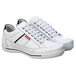 Sapatênis Masculino Couro Branco Comfort 3008