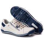 Sapatênis Masculino Gelo/Azul Comfort 3015