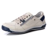 Sapatênis Masculino Gelo/Azul Comfort 3015