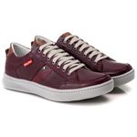 Sapatênis Masculino Bordô Comfort 3020