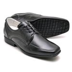 Sapato Social Comfort Masculino em Couro Preto 020
