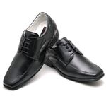 Sapato Social Comfort Masculino em Couro Preto 020