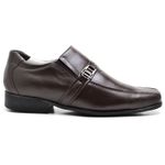 Sapato Social Comfort Masculino em Couro Café 05