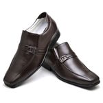 Sapato Social Comfort Masculino em Couro Café 05