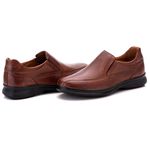 Sapato Social Comfort Masculino em Couro Pinhão 030