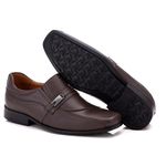 Sapato Social Comfort Masculino em Couro Café 022