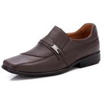 Sapato Social Comfort Masculino em Couro Café 022