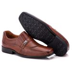 Sapato Social Comfort Masculino em Couro Pinhão 022