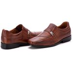 Sapato Social Comfort Masculino em Couro Pinhão 022