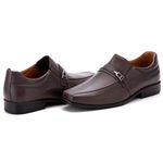 Sapato Social Comfort Masculino em Couro Café 018