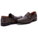Sapato Social Comfort Masculino em Couro Café 019