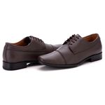 Sapato Social Comfort Masculino em Couro Café 016