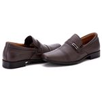 Sapato Social Comfort Masculino em Couro Café 024