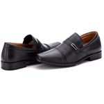 Sapato Social Comfort Masculino em Couro Preto 024
