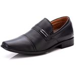 Sapato Social Comfort Masculino em Couro Preto 024