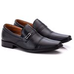 Sapato Social Comfort Masculino em Couro Preto 024