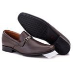 Sapato Social Comfort Masculino em Couro Café 017