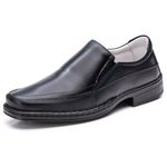 Sapato Comfort Masculino Em Couro Preto