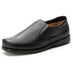 Sapatilha Comfort Masculino em Couro Preto