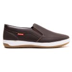 Sapatênis Slip On Masculino Couro Gelo Preto Café