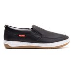 Sapatênis Slip On Masculino Couro Gelo Preto