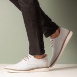 Sapatênis Masculino Ransterine Couro Gelo Comfort