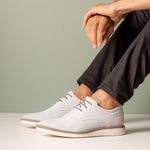 Sapatênis Masculino Ransterine Couro Gelo Comfort