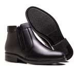 Botina Couro de Carneiro Ransterine Preto Comfort 