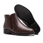 Botina Couro de Carneiro Ransterine Café Comfort 