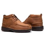 Bota Comfort Masculino Em Couro Castor