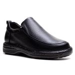 Sapato Comfort Ransterine Masculino em Couro Preto 
