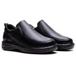 Sapato Comfort Ransterine Masculino em Couro Preto 