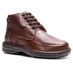 Bota Comfort Ransterine Masculino em Couro Café