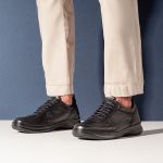 Sapato Comfort Masculino Em Couro Preto 