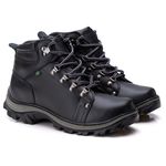 Bota Adventure Ransterine Couro Preta Comfort