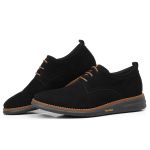 Derby Masculino Couro Sintético Camurça Ransterine Preto