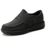 Sapato Comfort Masculino Em Couro Preto