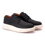 Sapato Comfort Ransterine Masculino em Couro Rústico Café