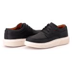 Sapato Comfort Ransterine Masculino em Couro Rústico Café