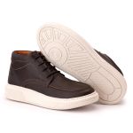 Bota Comfort Masculina Em Couro Rústico Café