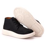 Bota Comfort Masculina Em Couro Rústico Preto