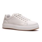 Tênis Casual Masculino Couro Comfort Ransterine Gelo