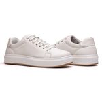 Tênis Casual Masculino Couro Comfort Ransterine Gelo