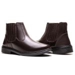 Bota Masculina Ultra Comfort em Couro Café